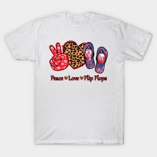 Peace Love Flip Flops T-Shirt